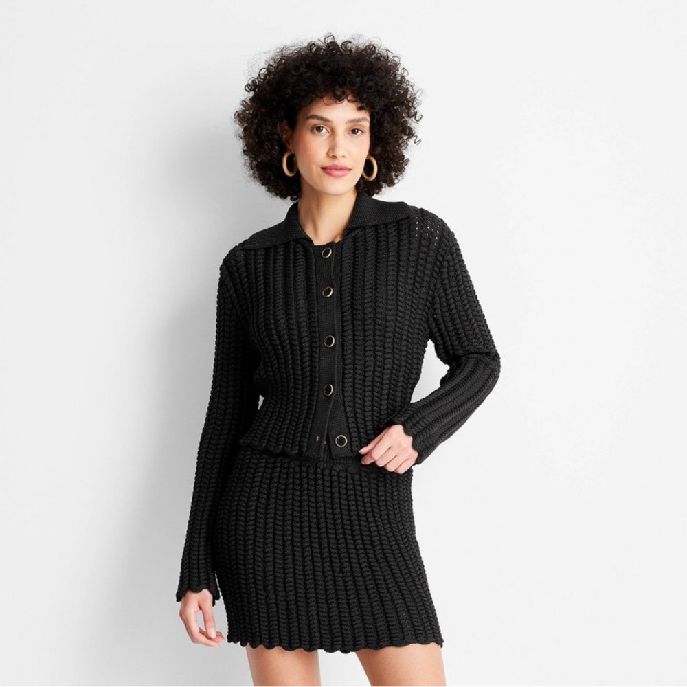 Women's Braided Button-Front Cardigan - Future Collective with Jenee Naylor